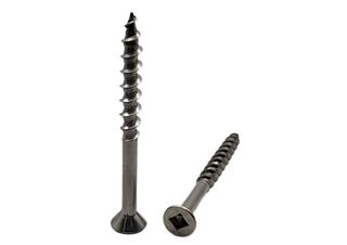 8G x 2-1/2 Countersunk Surefix Screw 304 Stainless Steel Square