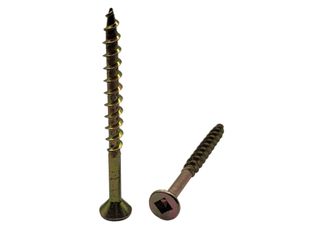 6G x 1 Countersunk Surefix Screw Zinc Plated Square