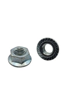 1/2 UNC Serrated Flange Nut Zinc Plated