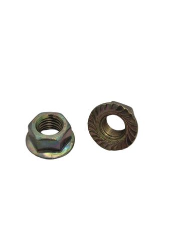 M10 x 1.25 Fine Flange Nut Zinc Plated