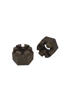 1/2 BSW Castle Nut Black