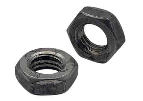 M12 Half Hex Nut Black