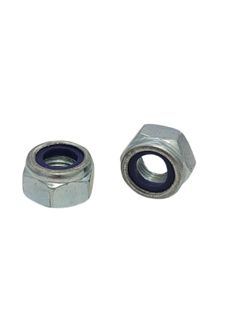 10 x 1 Fine Nyloc Nut Zinc Plated