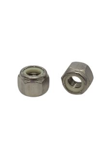 #5-40 ( 1/8 ) UNC Nyloc Nut 304 Stainless Steel