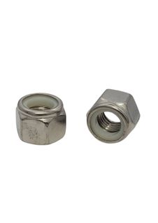 1/4 UNC Nyloc Nut 316 Stainless Steel