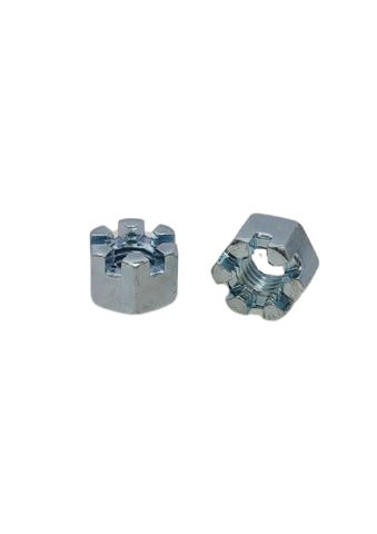 M8 Castle Nut Zinc Plated