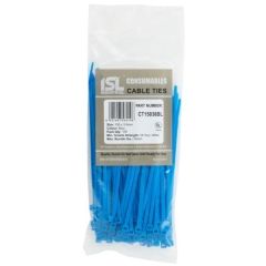 150 x 3.6mm Cable Tie-Blue