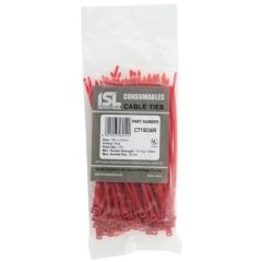 150 x 3.6mm Cable Tie-Red