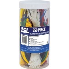 350pc Coloured Cable Tie Assorted Pack