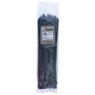 380 x 4.8mm Cable Tie-Black-100pk