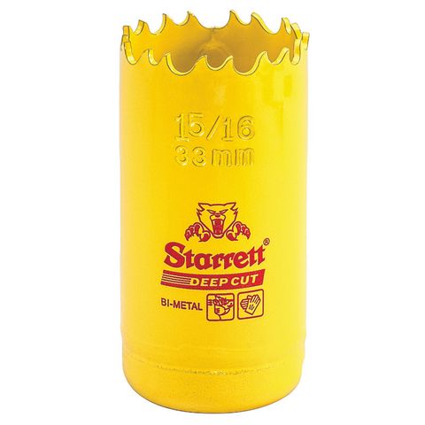 33mm Starrett Bi-metal Holesaw