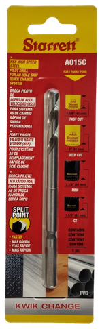 Starrett Kwik Change Pilot Drill