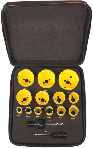 20-76mm Starrett Deep Cut 13pc Deluxe Holesaw Kit