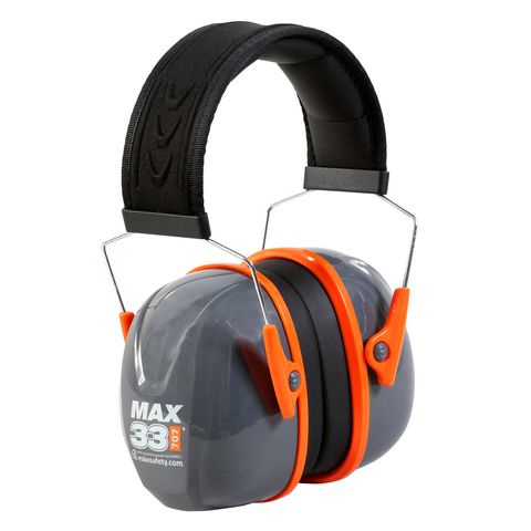 Esko Max33 707 Orange Steel Banded Earmuff Class 5 33dB