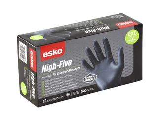 High Five BLACK Nitrile Disposable Glove 100 Box 2XLARGE