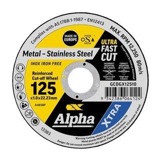 Cutting Disc 125 x 1.0 Max Abrase Gold Series