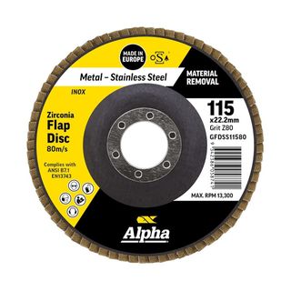 Flap Disc 115 x 80 Grit Max Abrase Silver Series