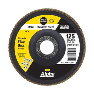 Flap Disc 125 x 120 Grit Max Abrase Silver Series
