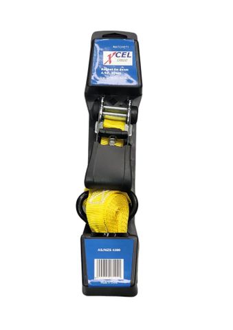 25mm x 4.5mtr -500kg Ratchet Tie Down