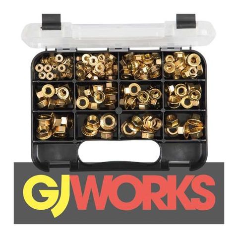 GJ Grab Kit 160PC Metric Flange Nuts