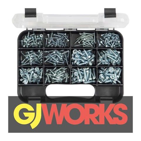 GJ Grab Kit 300PC Self-Tap Hex Head Zinc