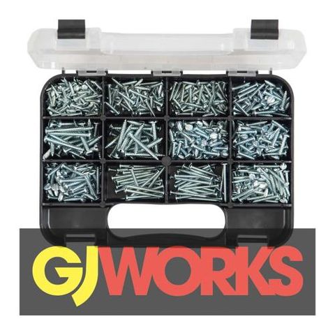 GJ Grab Kit 620PC Self-Tap Slot Head Zinc