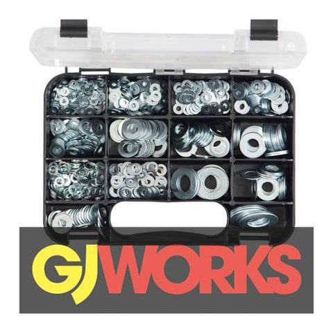 GJ Grab Kit 740PC Flat Washers Metric/Imperial