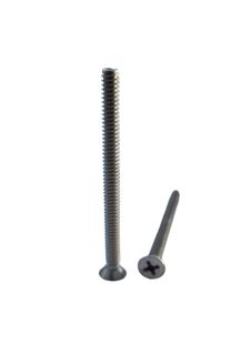 #10-24 x 2-1/2 UNC Countersunk Machine Screw 304 Stainless Steel Phillips