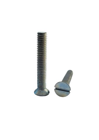 1/4 x 2 UNC Countersunk Machine Screw Zinc Plated Slot