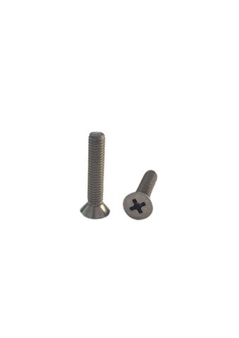 #10-32 x 1-1/4 UNF Countersunk Machine Screw 304 Stainless Steel Phillips