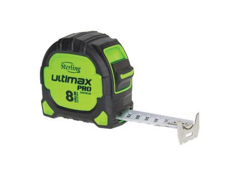 8m Sterling Ultimax Pro Tape Measure Magnetic Easyread