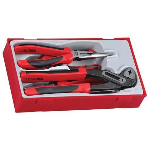 4pc Mega Bite TPR Grip Plier Set