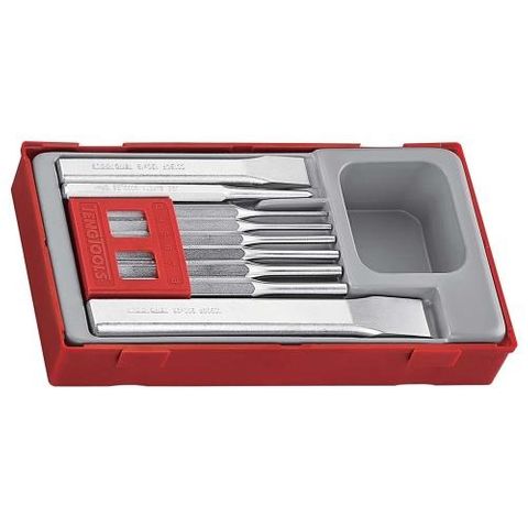 9pc Pin Punch & Chisel Set - TC-Tray -Teng