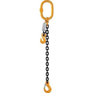 Lifting Chain Set 10mm, 1 leg, 3m, G80, Safety Hook