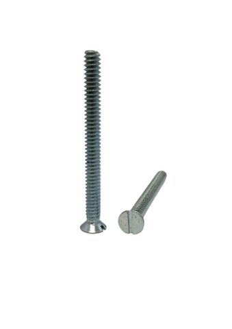 3/16 x 1-1/2 BSW Countersunk Machine Screw Zinc Plated Slot