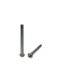 3/16 x 1-3/4 BSW Round Machine Screw Zinc Plated Slot