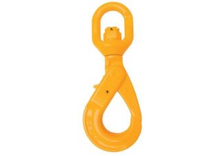 20mm Chain 12.5T - G80 Eye Swivel Self Locking Hook