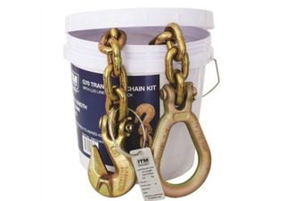 8mm- 3.8 Ton Lashing Cap. - 5M Length Lug Link & Grab Hook - G70 Transport Chain