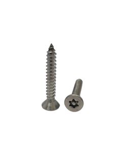 8G x 1/2 Countersunk Self Tapping Screw 304 Stainles Steel Post Torx