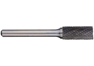 Alpha 1/4 Cylindrical Carbide Burr with End Cut - 1/4 Shank