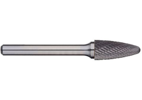 Alpha 1/2 Tree Radius Nose Carbide Burr - 1/4 Shank
