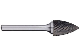 Alpha 5/16 Tree Pointed Nose Carbide Burr - 1/4 Shank