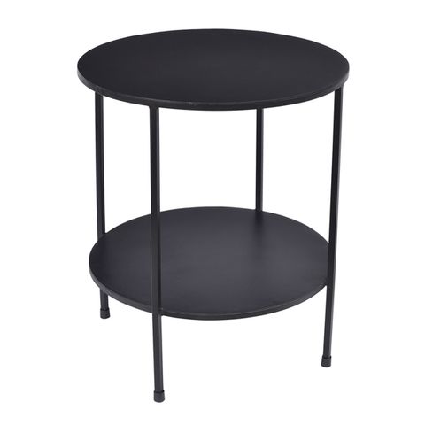 Benny 2 Tiered Table Black