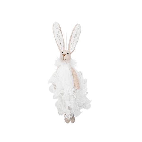 Ballerina Hanging Bunny White Dress