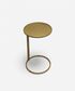 Small Gold Circle Couch Side Table