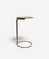 Small Gold Circle Couch Side Table