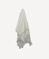 Throw Tassle Off White