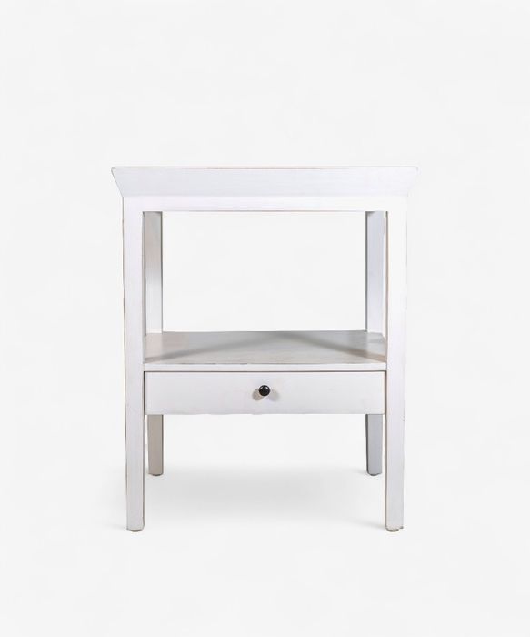 Santiago Bedside Table White