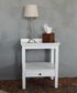 Santiago Bedside Table White