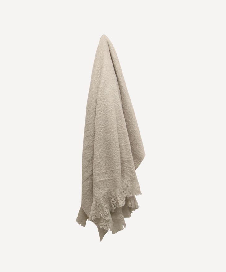 Throw Tassle Soft Grey